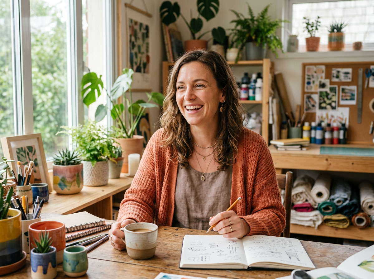 Maya R. — From Side Hustle to Full-Time Creative
